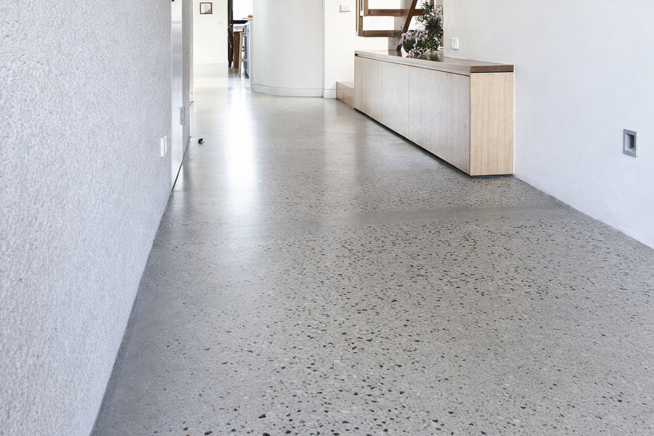 Concrete floor installation